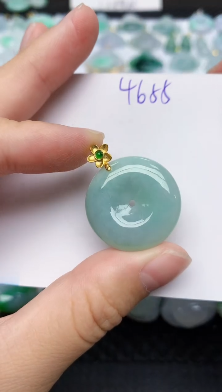 颈饰未镶嵌翡翠天然缅甸A货翡翠百元以上9元证书费自理