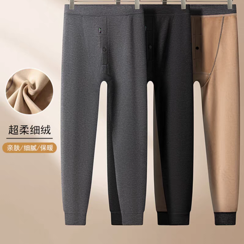 3071男款加厚加绒保暖裤