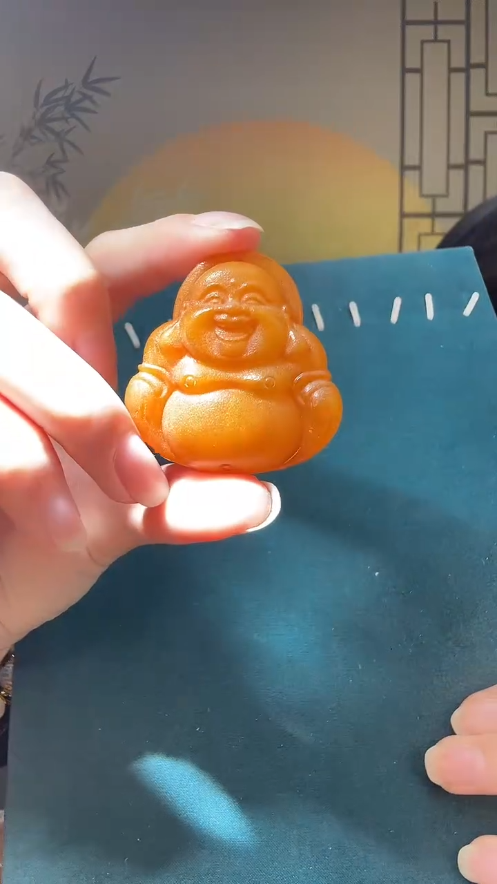 【闪购商品】琥珀裸石未镶嵌A0376天然蜜蜡绑绳