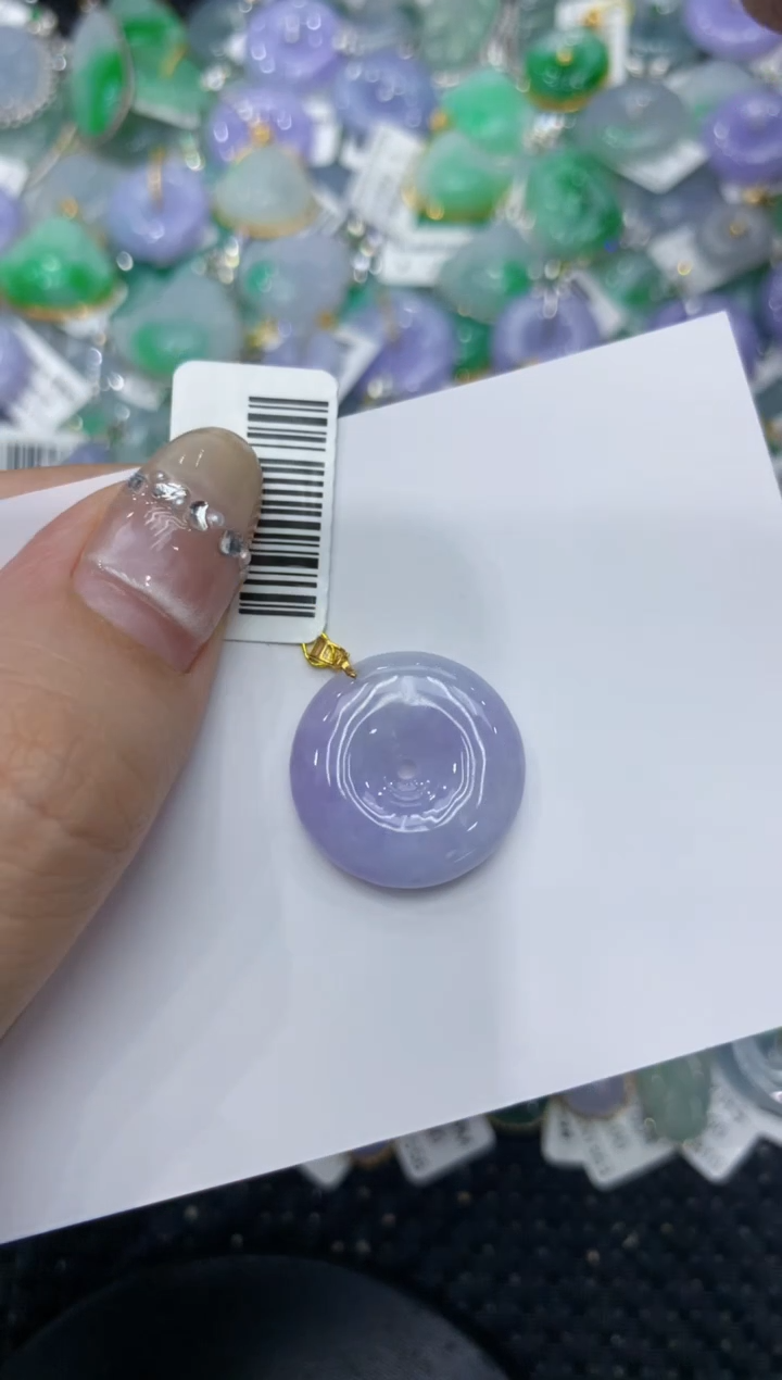 【闪购商品】翡翠颈饰18K金镶嵌222222222