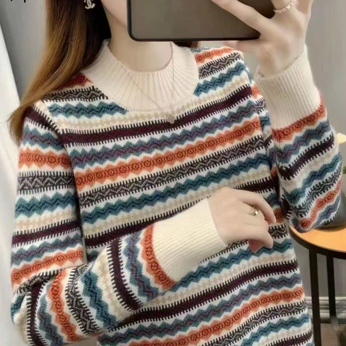 女款民族风套头毛衣41-