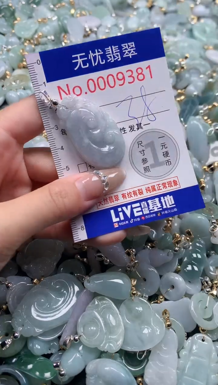 翡翠未镶嵌吊坠(不含链)9381