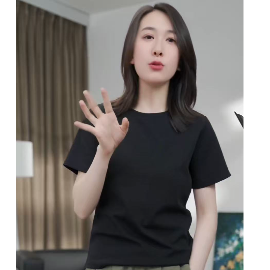 RuJia   006 【常规T】日本进口三醋酸极简轻柔上衣立体显瘦亲肤T恤