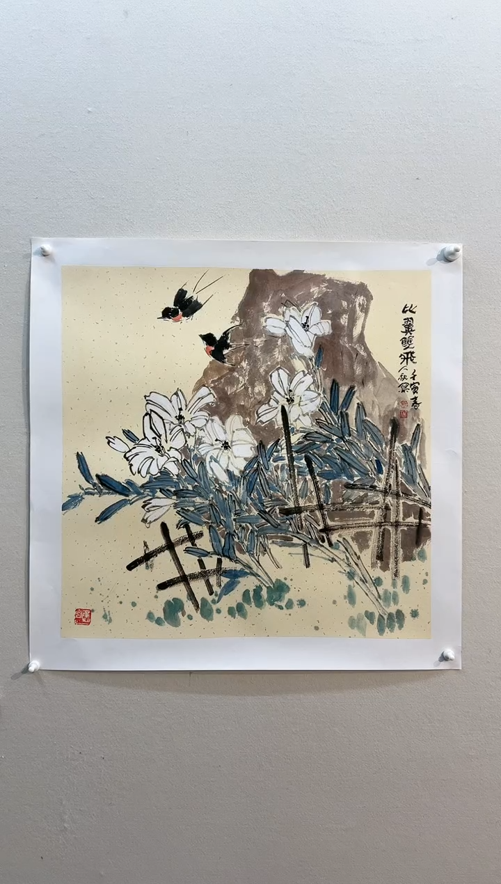 【闪购商品】国画绘画作品4平尺花鸟