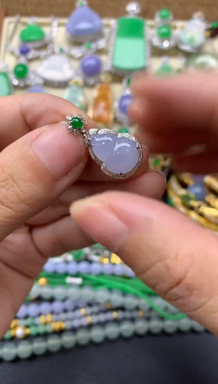 【闪购商品】翡翠颈饰18K金镶嵌466-中国好珍宝