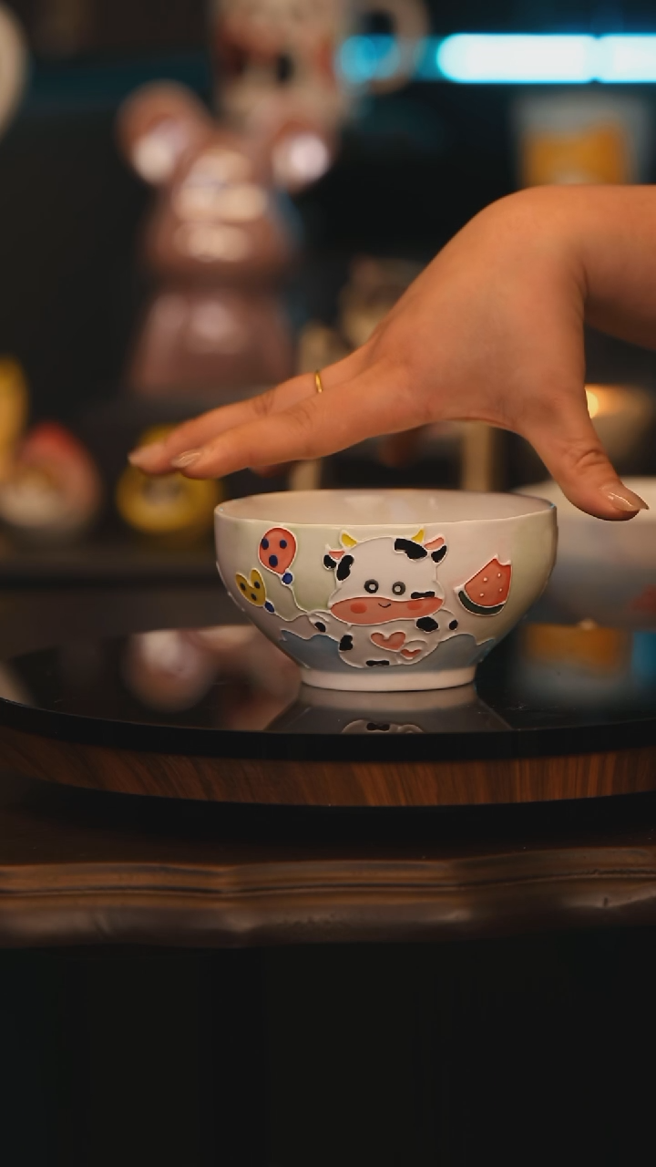 【闪购商品】摆件景德镇釉下彩绘设计师款陶瓷