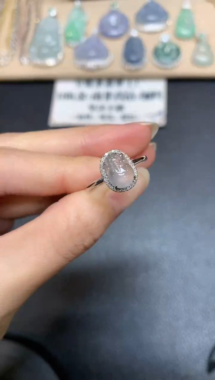 【闪购商品】翡翠戒指18K金镶嵌【无服务费