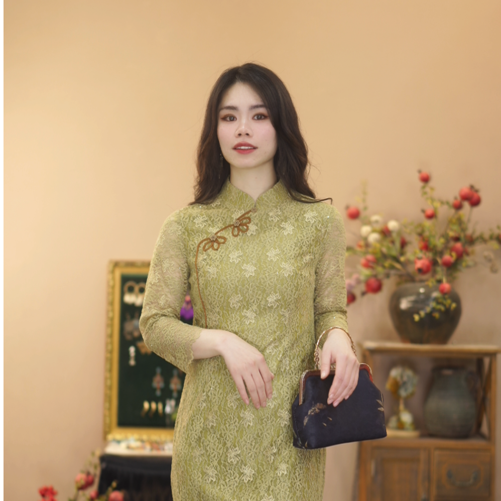 红裳时尚女装连衣裙显瘦精致复古春款B19098