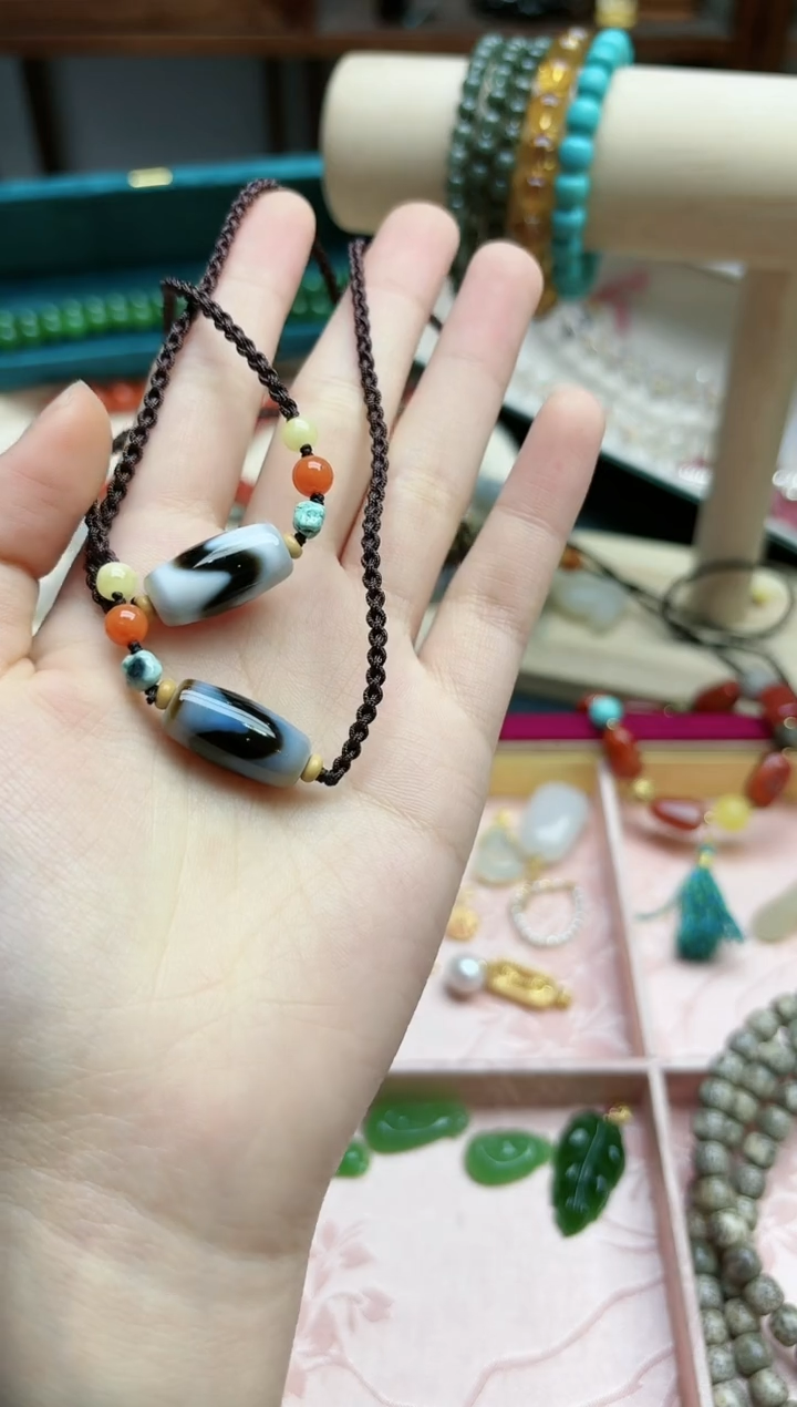 【闪购商品】玛瑙/玉髓吊坠未镶嵌玛瑙吊坠*1 LW 多样发一