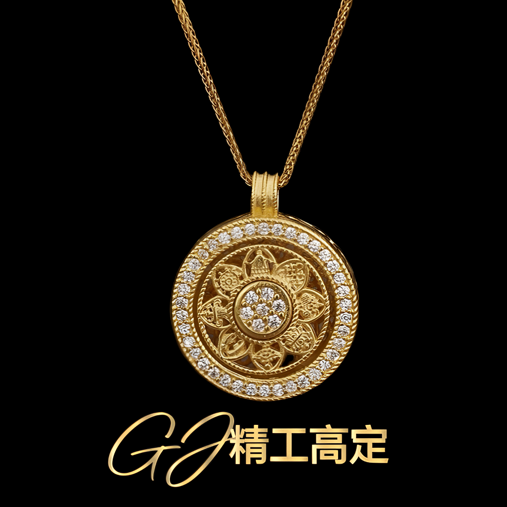 合金吊坠 【香港正品】灵动八宝罗盘吊坠（178）不含链