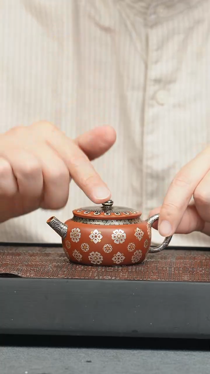 茶壶紫砂五堂 老花桑扁