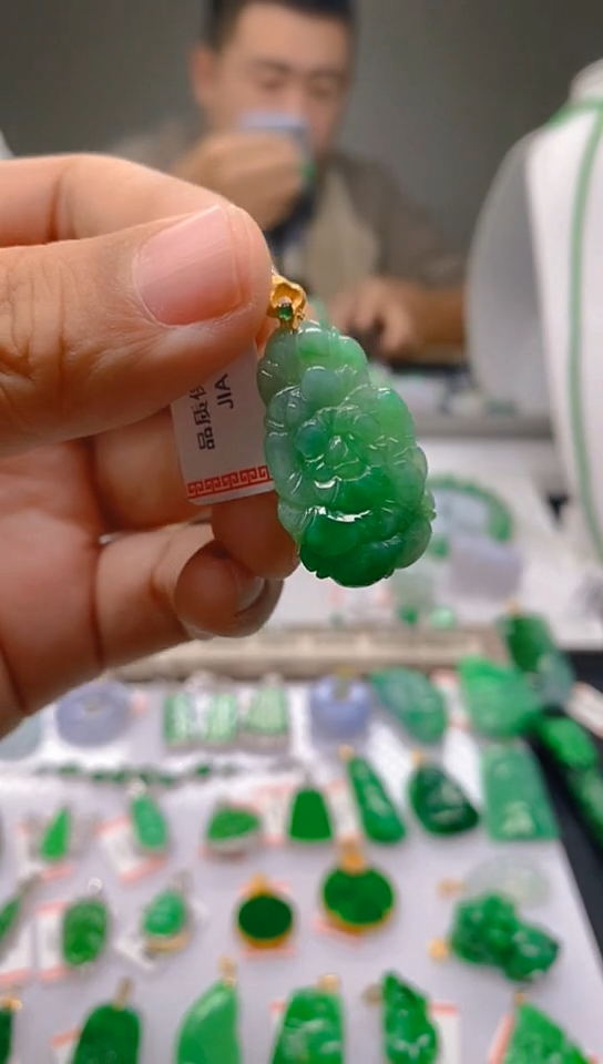 【闪购商品】翡翠颈饰18K金镶嵌新号开播，全场乱卖