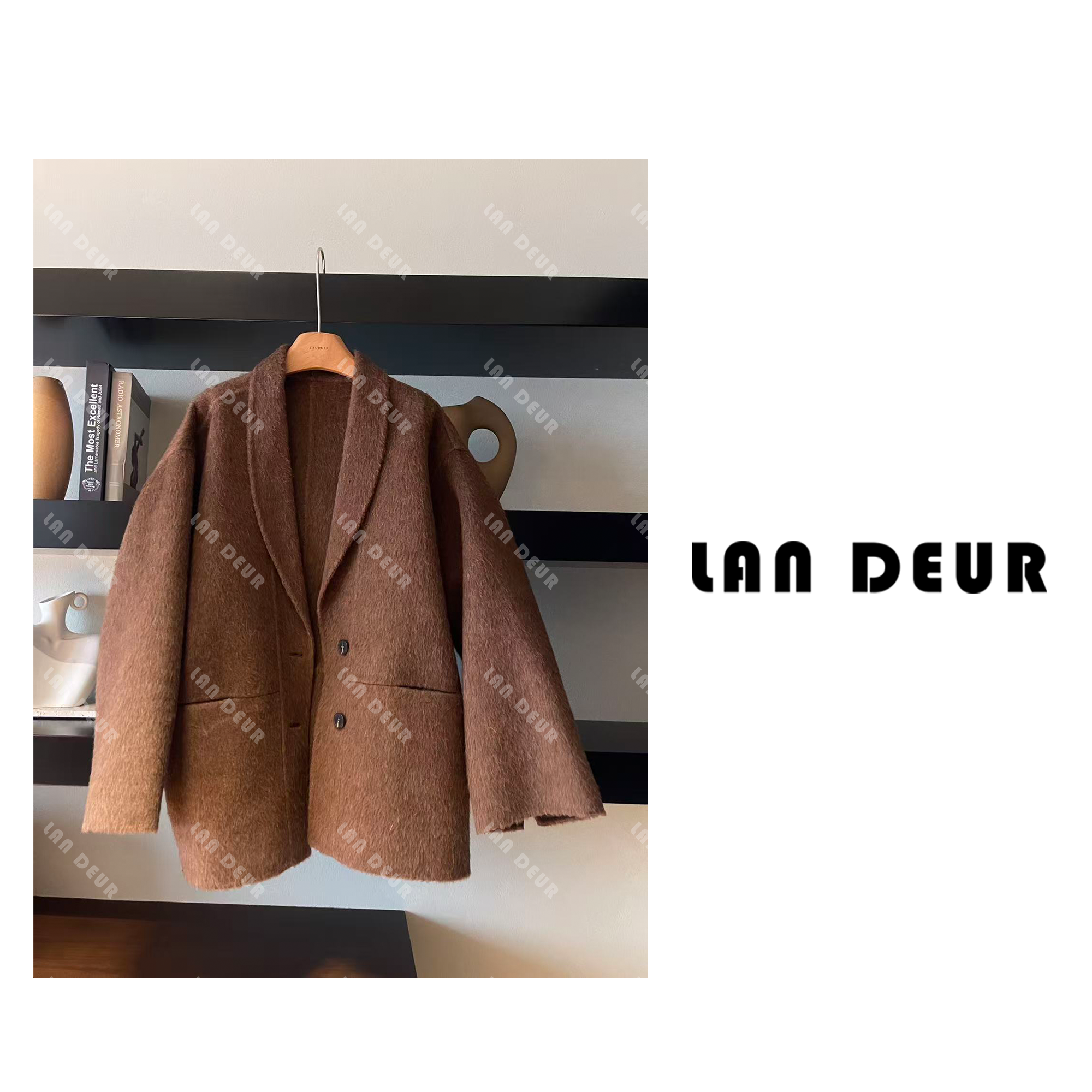 【温柔指南】苏力羊毛大衣双面呢气质简约时尚休闲百搭毛呢外套女