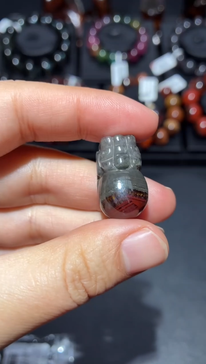 未镶嵌珠宝半成品水晶极光貔貅