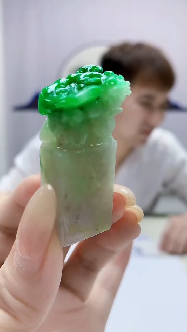 定制翡翠未镶嵌4868DD-毛货挂件133