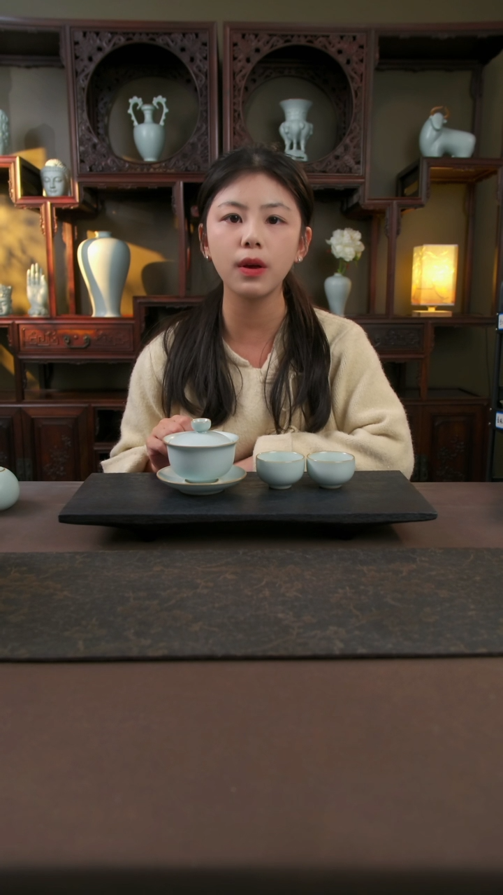 【闪购商品】杯随缘温文套装三件套，默认开片