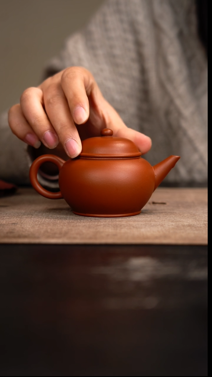 【闪购商品】紫砂茶壶水平壶红泥