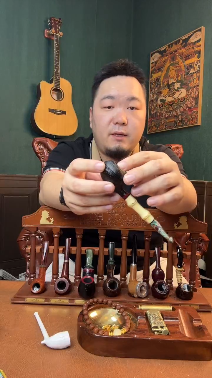 石楠木木雕款意大利进口石楠木烟斗