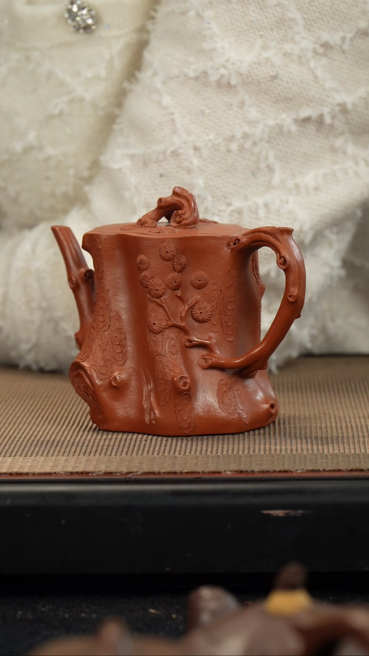 【闪购商品】紫砂茶壶朱泥松庄