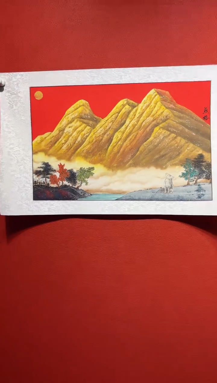 国画秦燕格国画手绘作品Y20