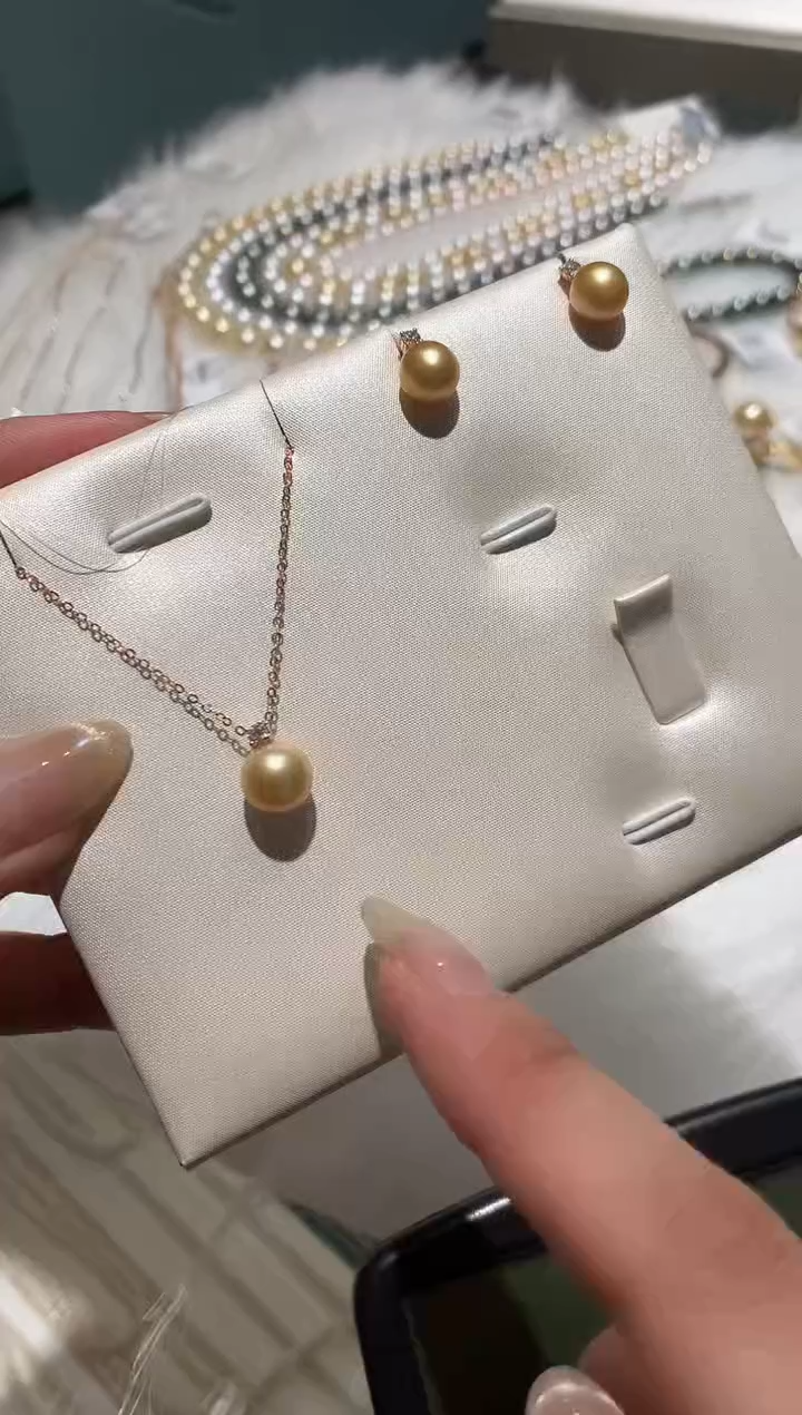 18K金镶嵌一套海水珍珠A245|4980