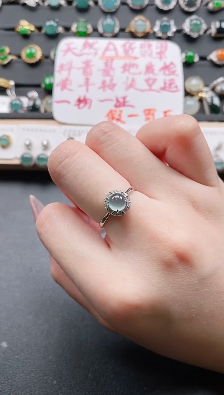 【闪购商品】翡翠戒指银S925镶嵌11111111