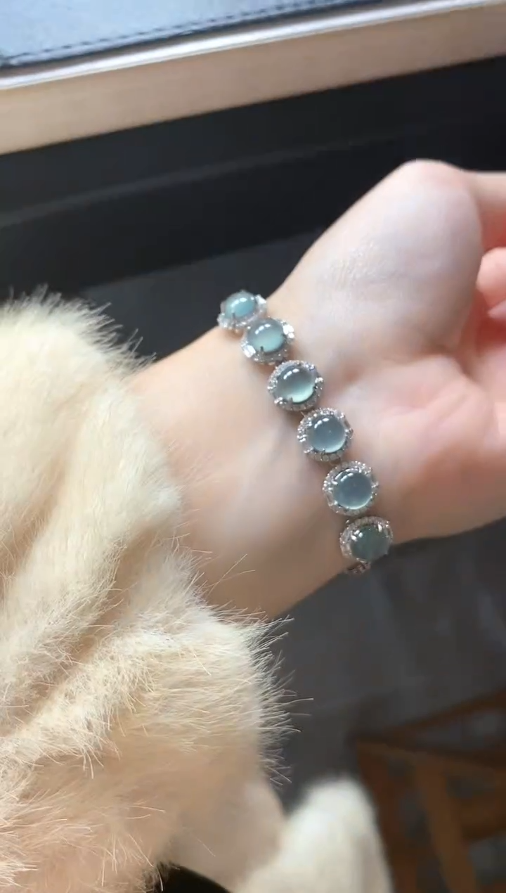 银S925镶嵌戒指翡翠54511