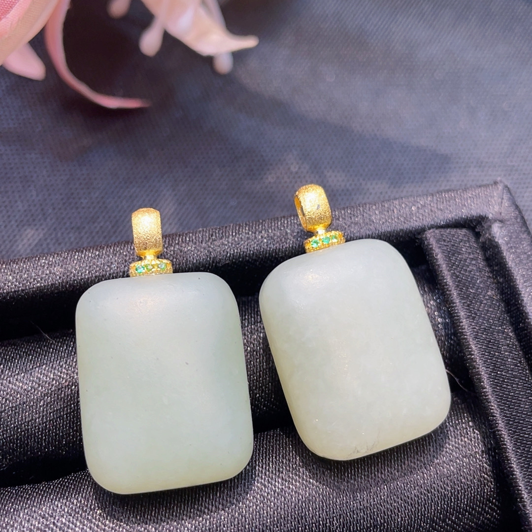 【年中大促】S925银和田玉无事牌吊坠丨天然玉石丨多样性发一丨