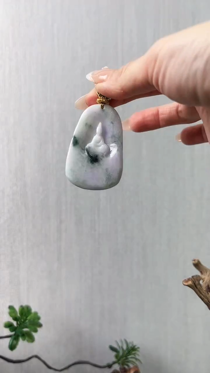 【闪购商品】翡翠颈饰未镶嵌无相观音