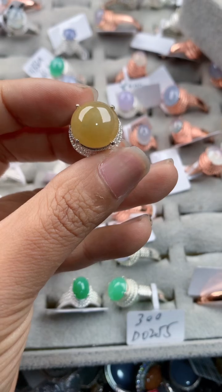 未镶嵌戒指翡翠666---9