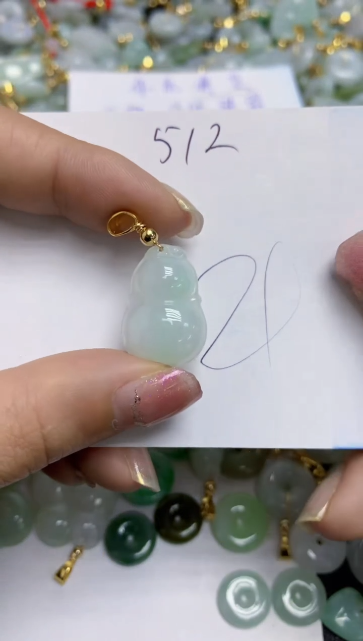 【闪购商品】翡翠颈饰合金天然翡翠A货