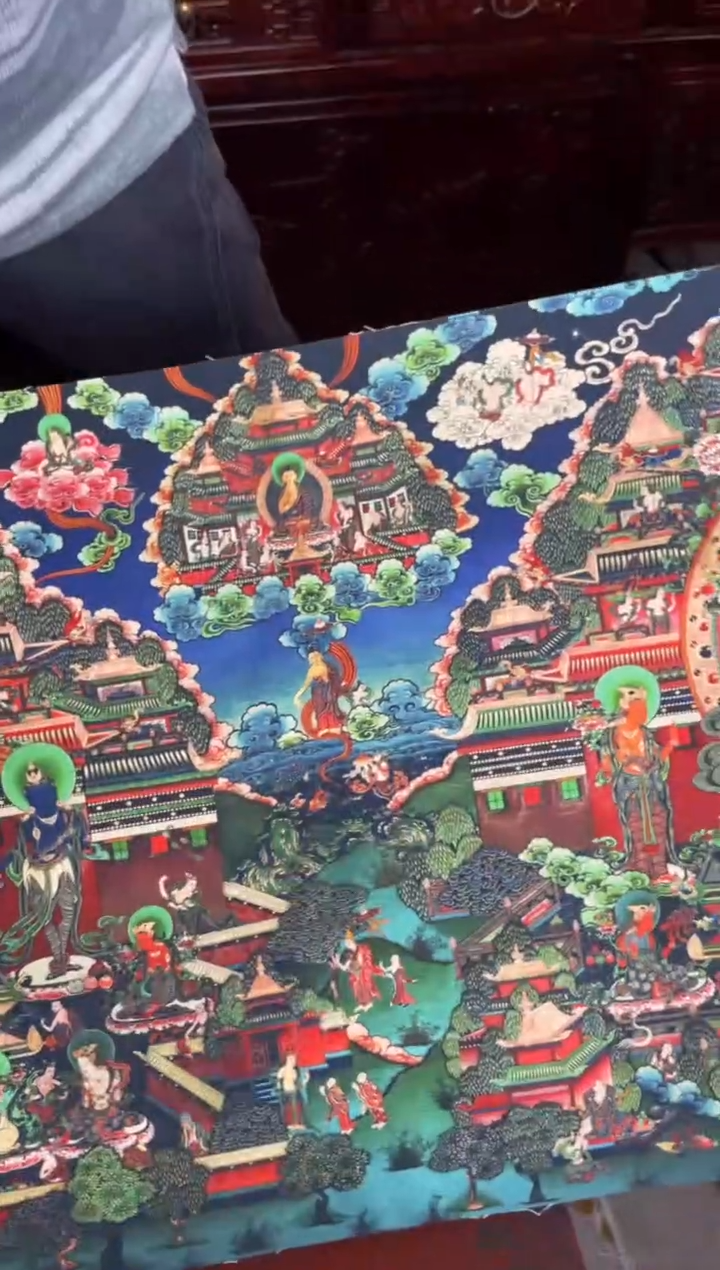 卷轴画手绘唐卡078