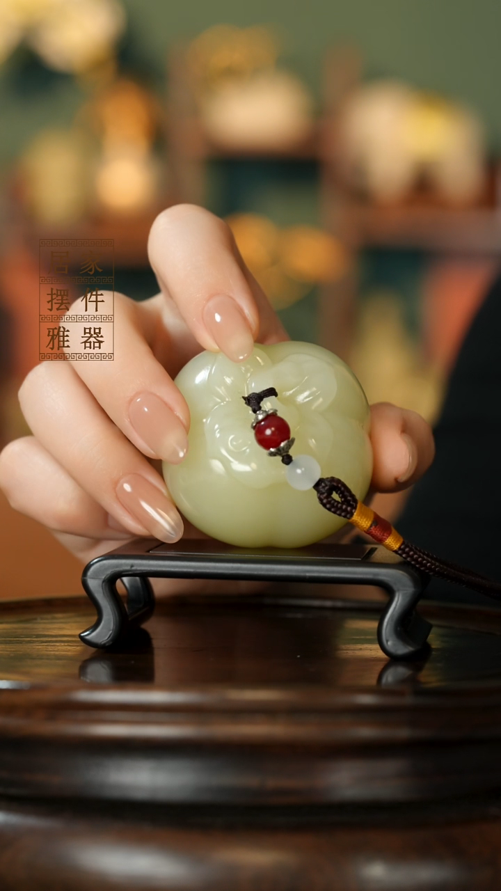 玉《柿柿如意》摆件