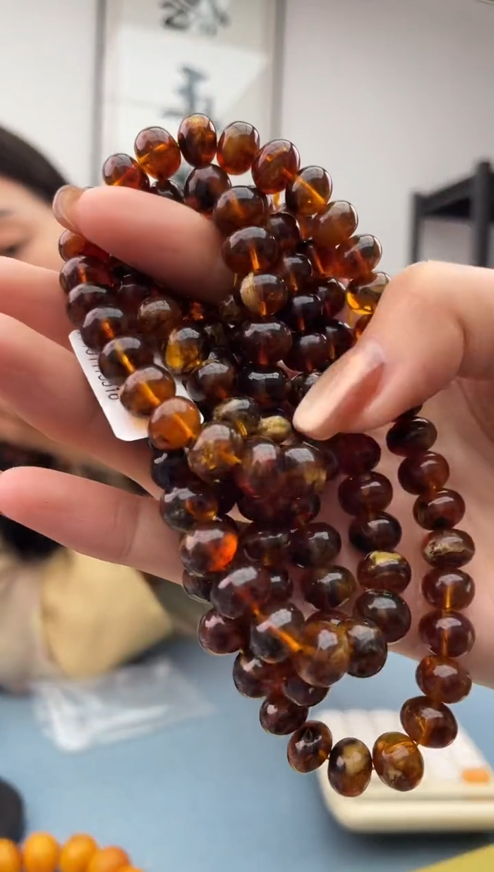 【闪购商品】琥珀珠宝奇石未镶嵌黑花9+，假一罚十