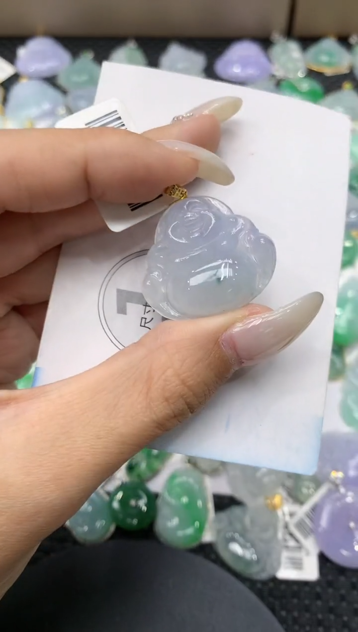 颈饰18K金镶嵌翡翠1111111111