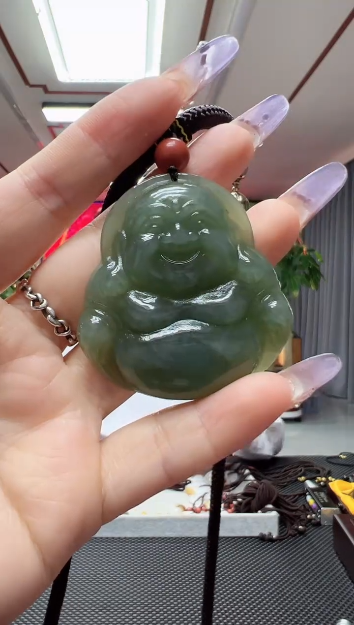 【闪购商品】和田玉（碧玉）挂件未镶嵌佛公/多样性发货其中发一