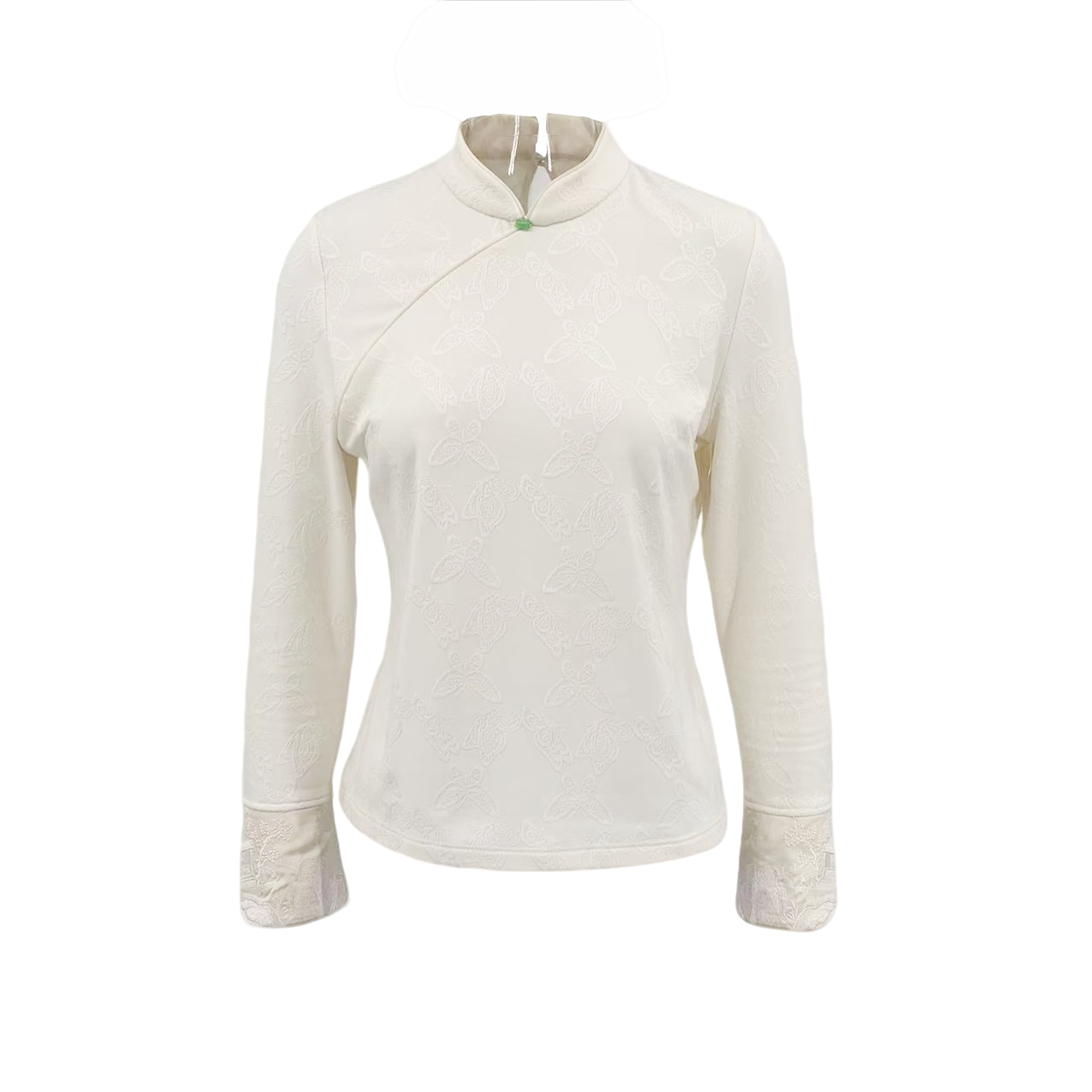 【蝶衣】高定新中式国风打底新中式设计感提花百搭上衣