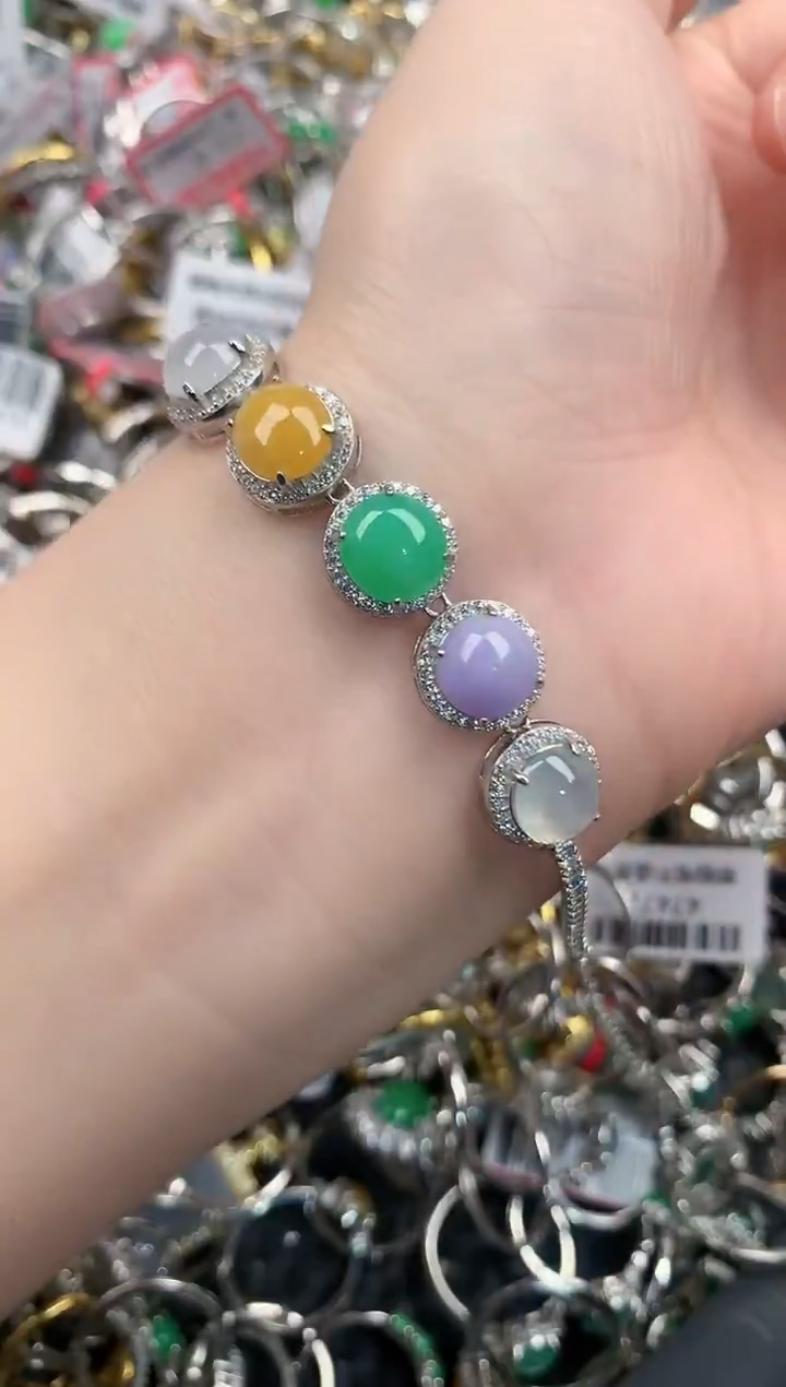 银S925镶嵌戒指翡翠666                 9