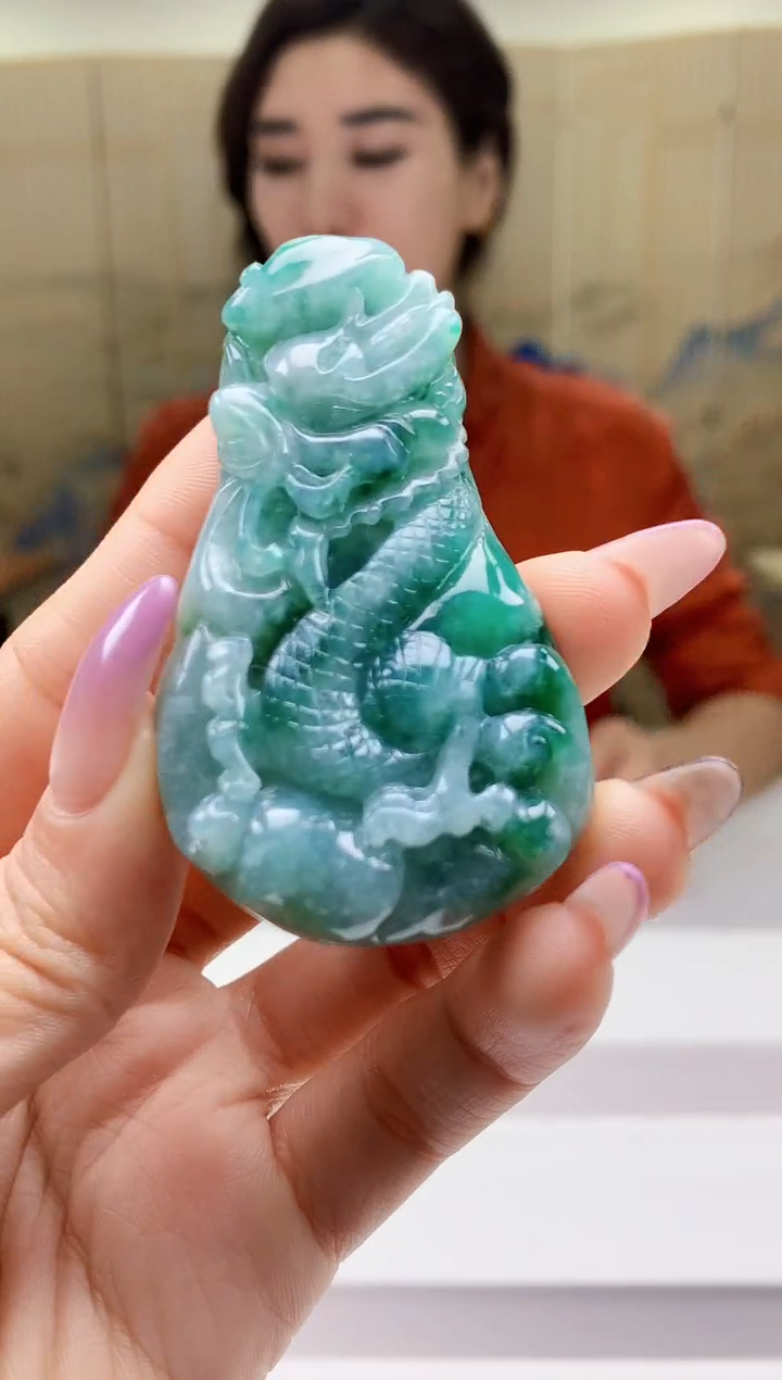 【闪购商品】定制翡翠未镶嵌4829ty-毛货挂件51