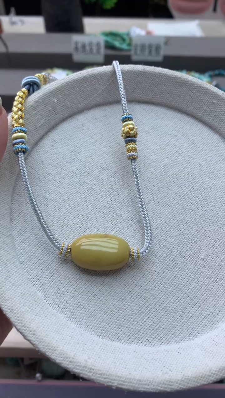 绿松石未镶嵌锁骨链D07