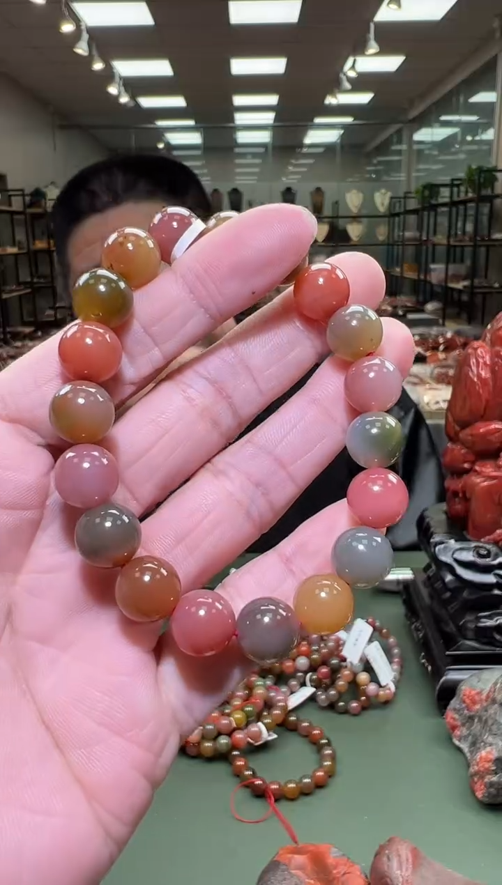 【闪购商品】玛瑙手链未镶嵌一条约10mm 多样性发货