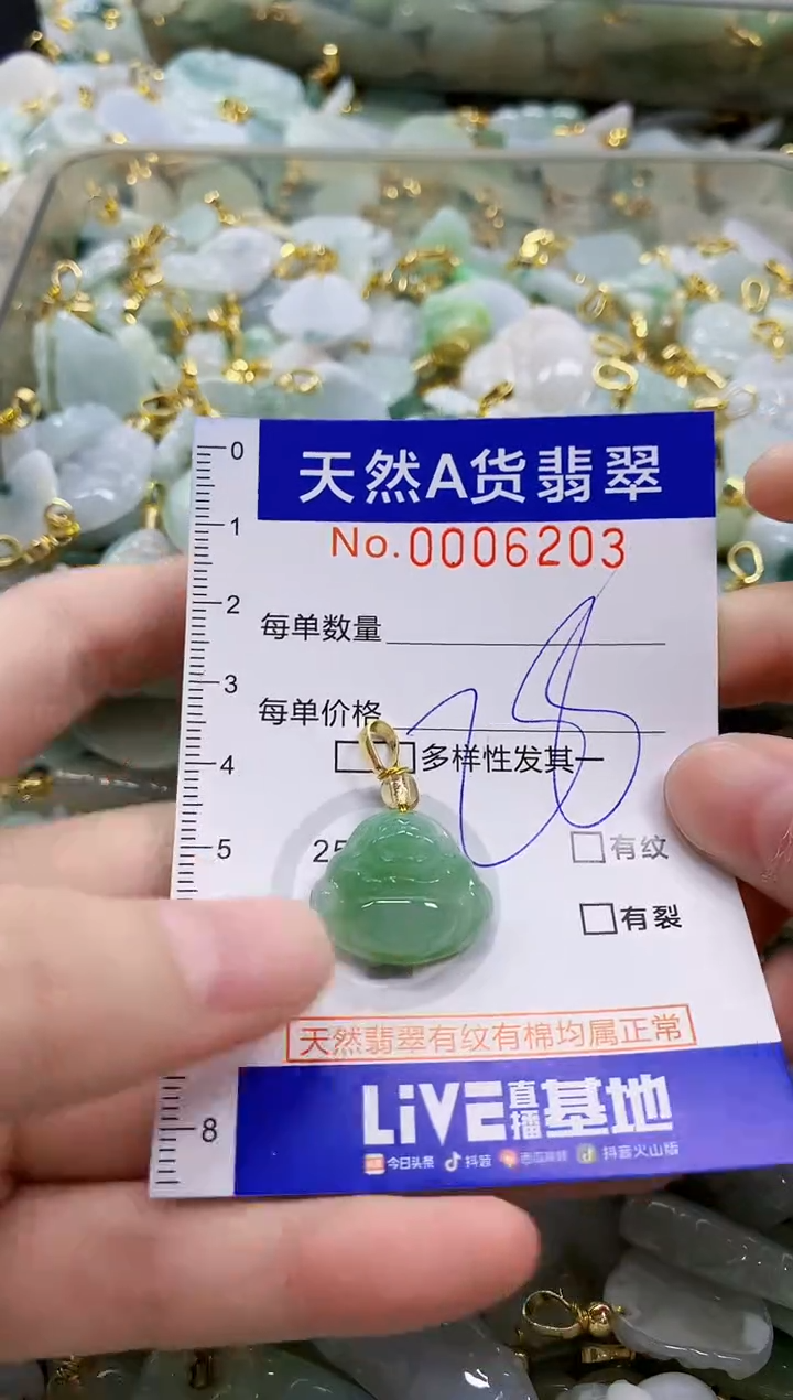 颈饰未镶嵌翡翠天然A货翡翠