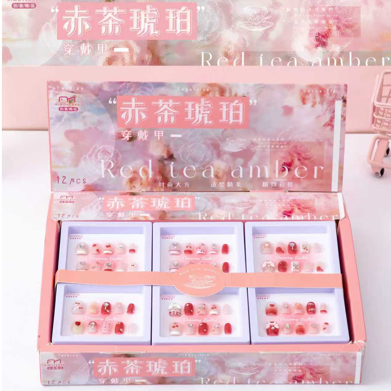 【一单12小盒】新款美甲长款短款穿戴甲