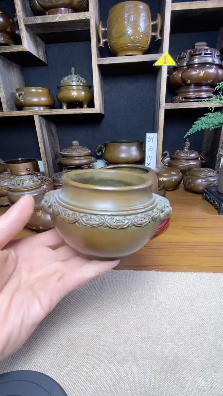 【闪购商品】苏工 普工精品铜 摆件熏香炉/摆件