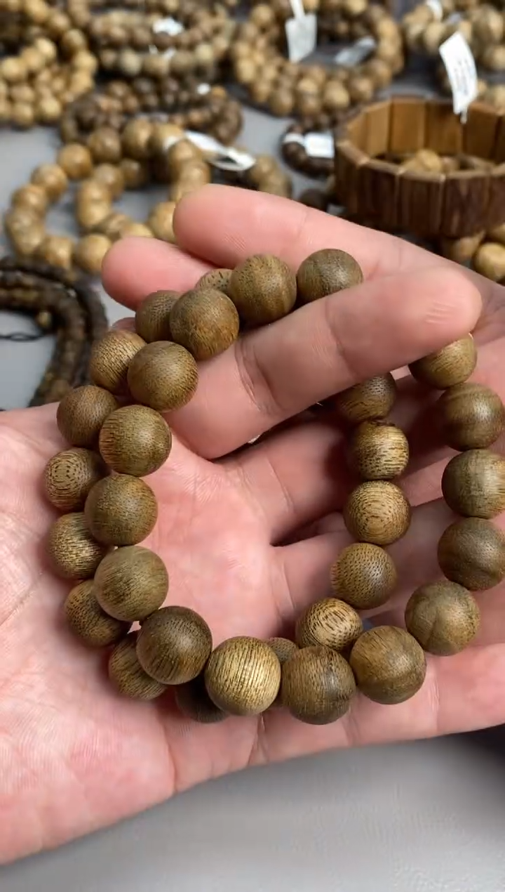 沉香手串文莱圆珠单圈1.3多样性发其一