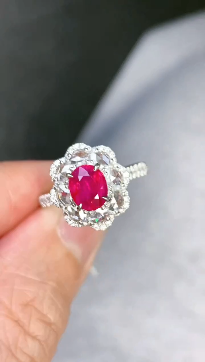 【闪购商品】红宝石戒指18K金镶嵌1.5ct/年货节专属价