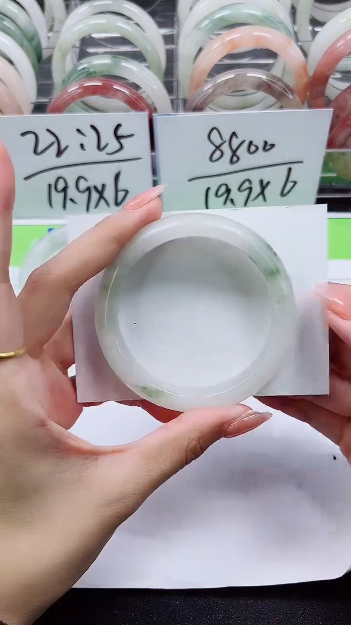 【闪购商品】石英质玉手镯合金A259-54/56