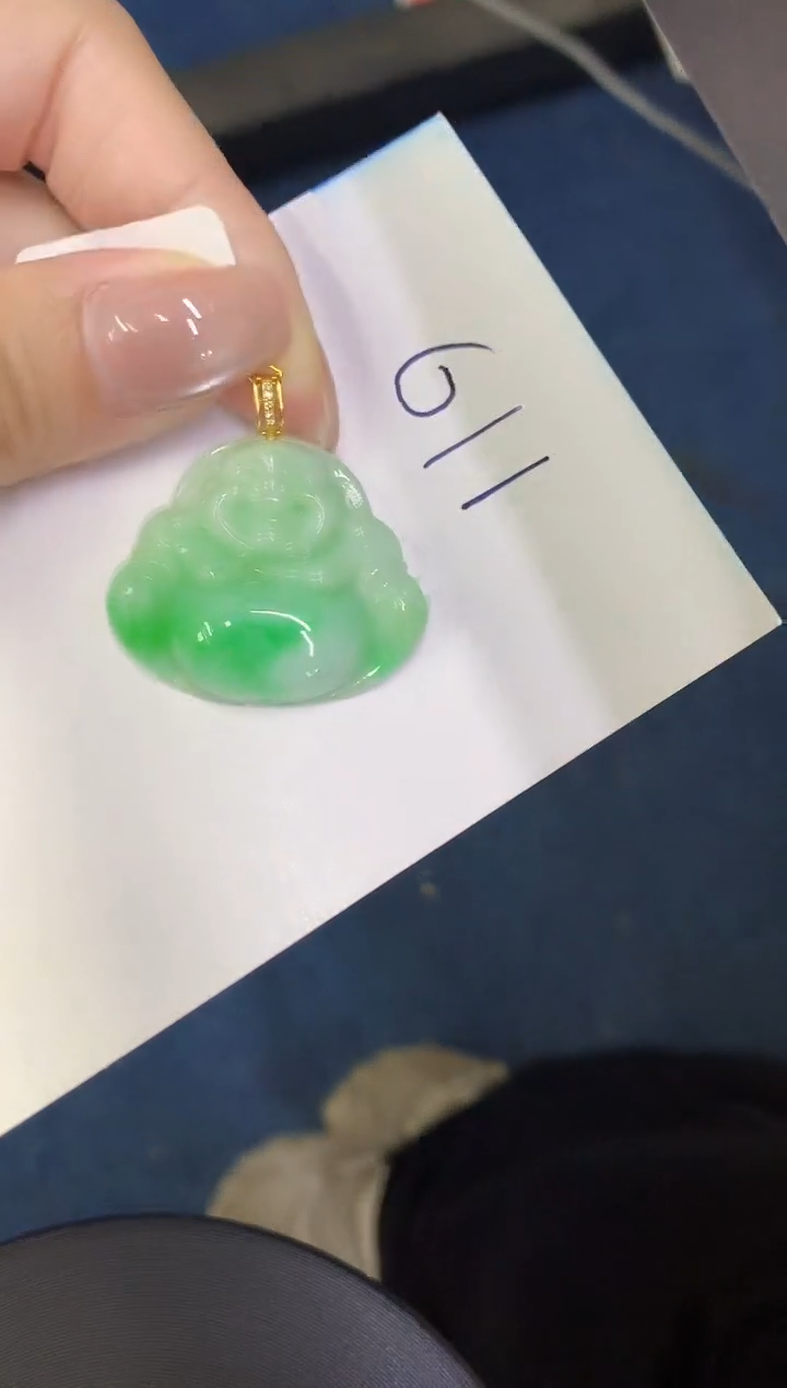 【闪购商品】翡翠颈饰18K金镶嵌00000000000