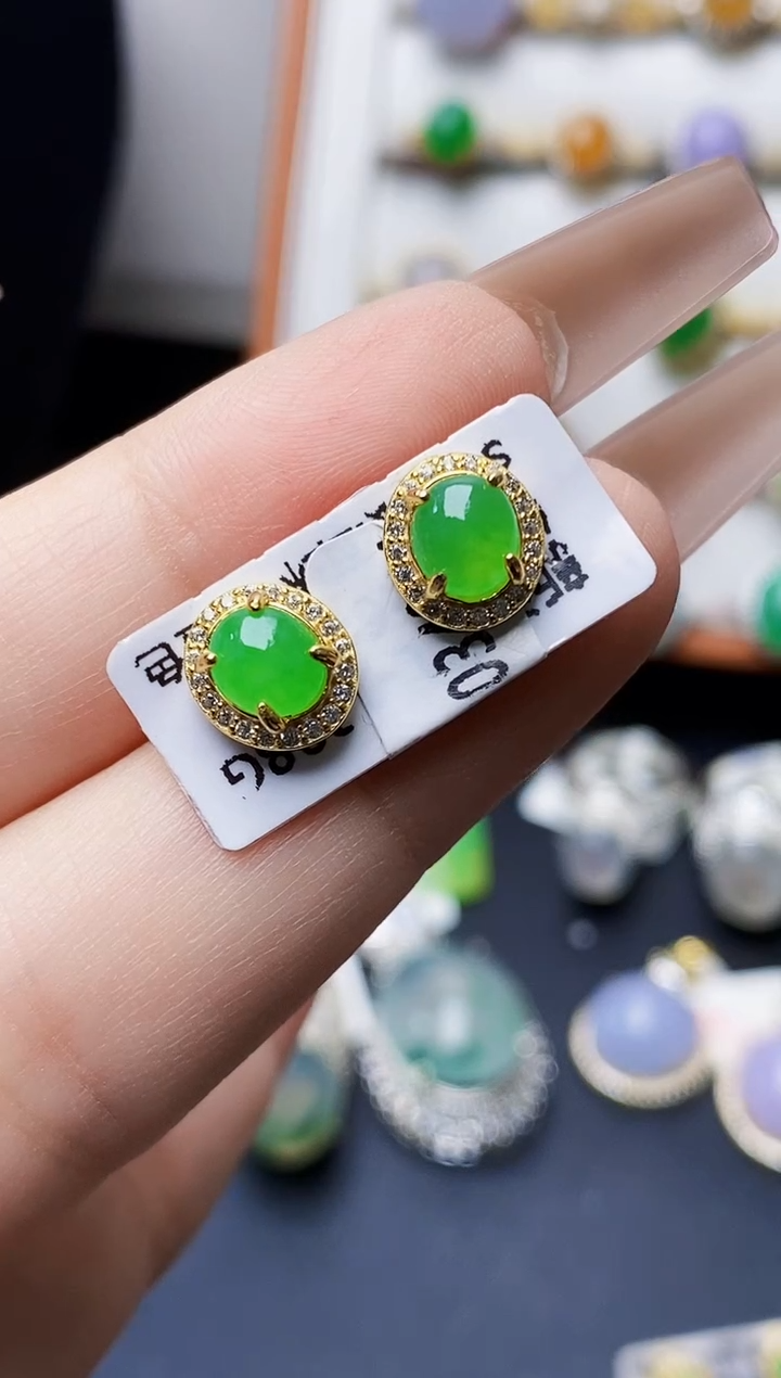 银S925镶嵌戒指翡翠V****73630