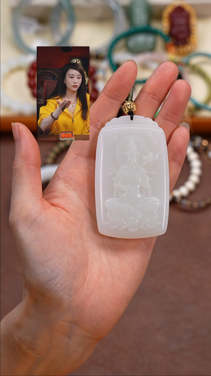 吊坠(赠链)未镶嵌和田玉三*柒禧文玩回血好物
